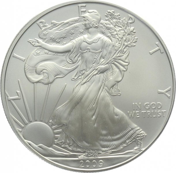 USA 1 Dollar 2009 Silver Eagle - 1 Unze Feinsilber